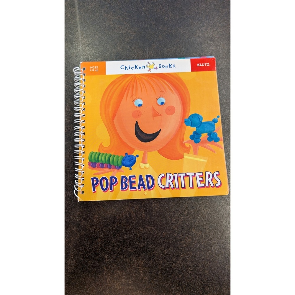 Chicken Socks: Pop Bead Critters‎ by Klutz Editors (2005, Hardcover) No Beads